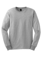 Front View of Ash Gildan - Ultra Cotton 100% US Cotton Long Sleeve T-Shirt. G2400
