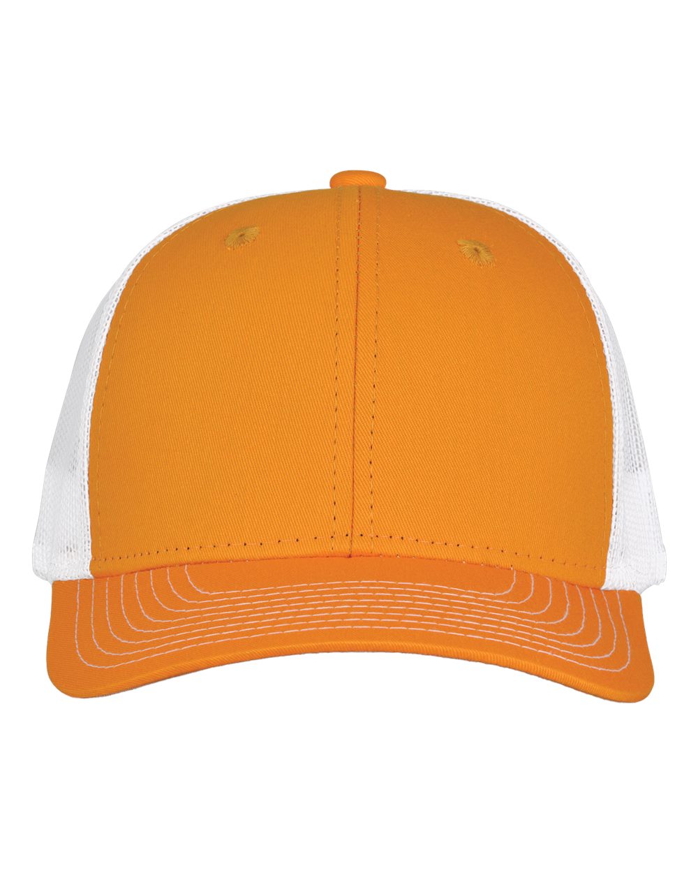 Front View of Athletic Gold/ White Everyday Trucker Cap - GB452E