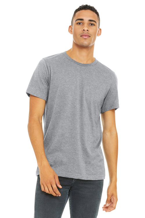 Front View of Athletic Ht BELLA+CANVAS Unisex Heather CVC Short Sleeve Tee. BC3001CVC