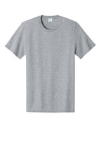 Front View of AthlHthr Port & Co Easy Cotton Tee PC43