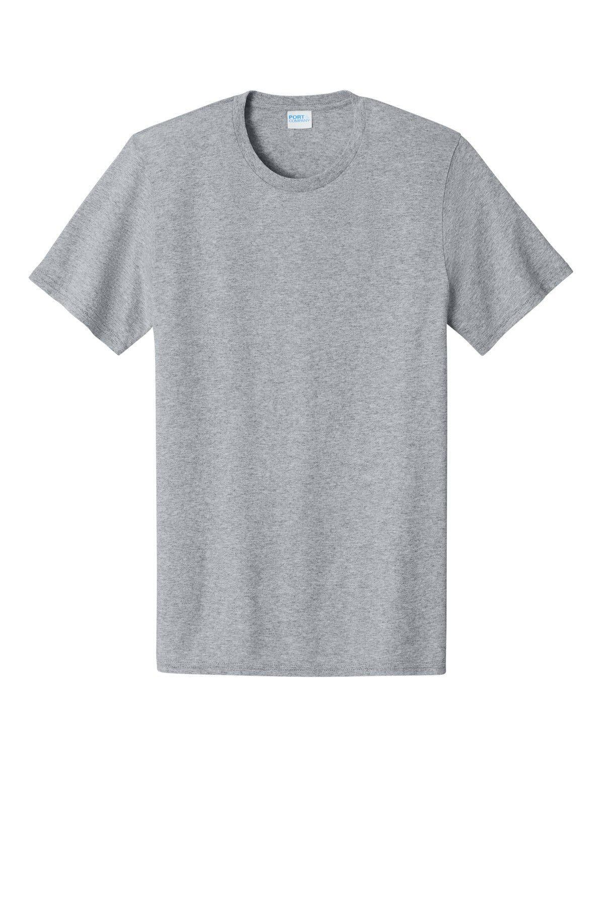Front View of AthlHthr Port & Co Easy Cotton Tee PC43