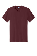 Front View of AthlMaroon Port & Co Easy Cotton Tee PC43