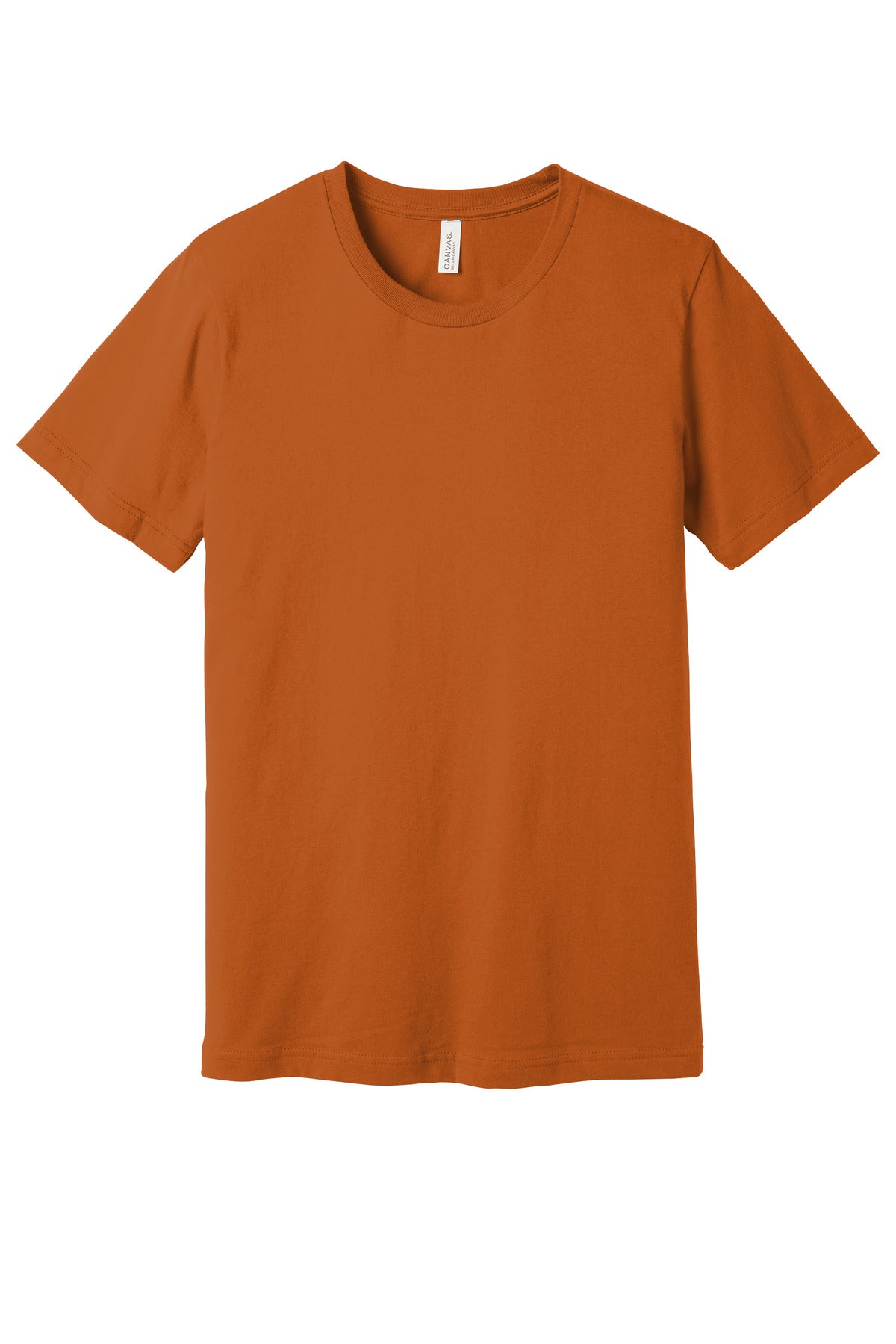 Front View of Autumn BELLA+CANVAS Unisex Jersey Short Sleeve Tee. BC3001