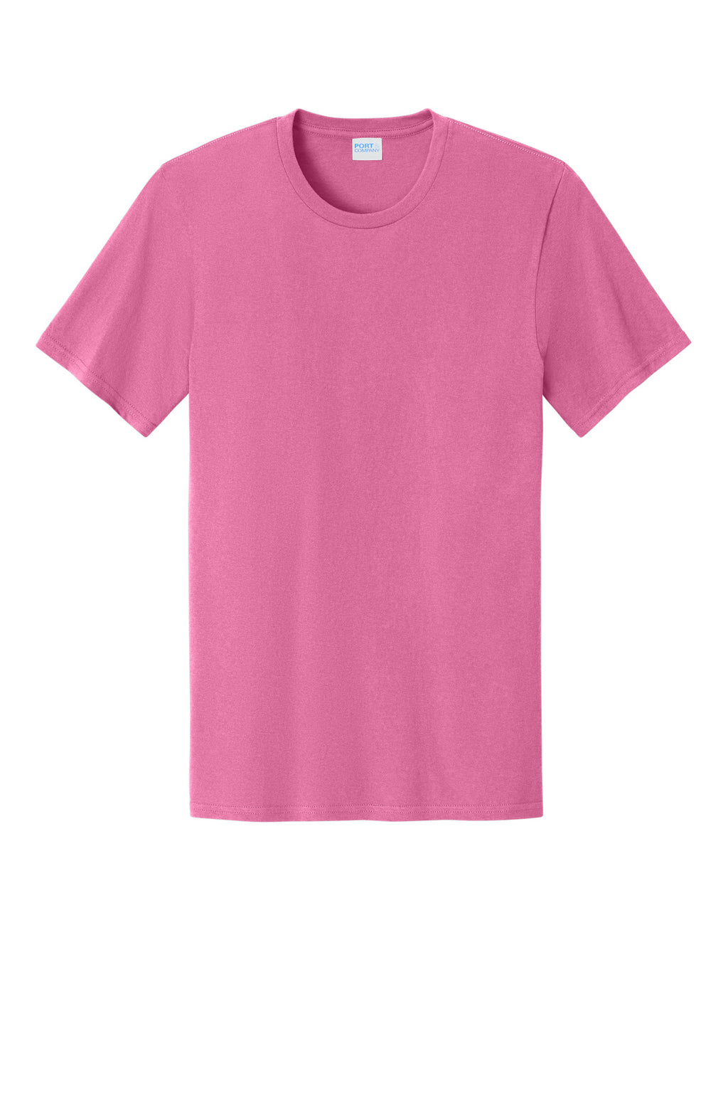 Front View of AwrnsPink Port & Co Easy Cotton Tee PC43