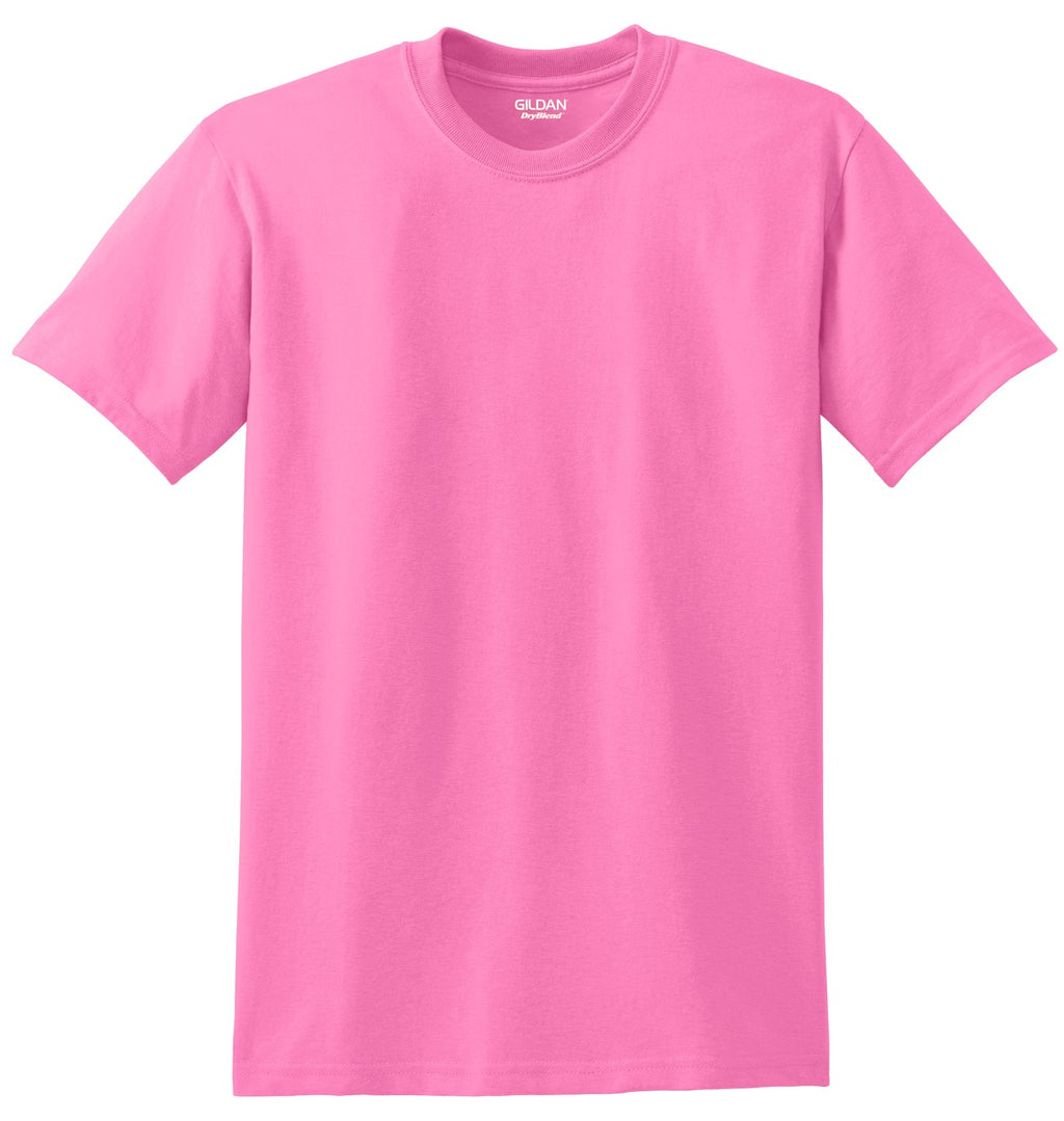 Front View of AZALEA Gildan DryBlend 50 Cotton/50 Poly T-Shirt. 8000