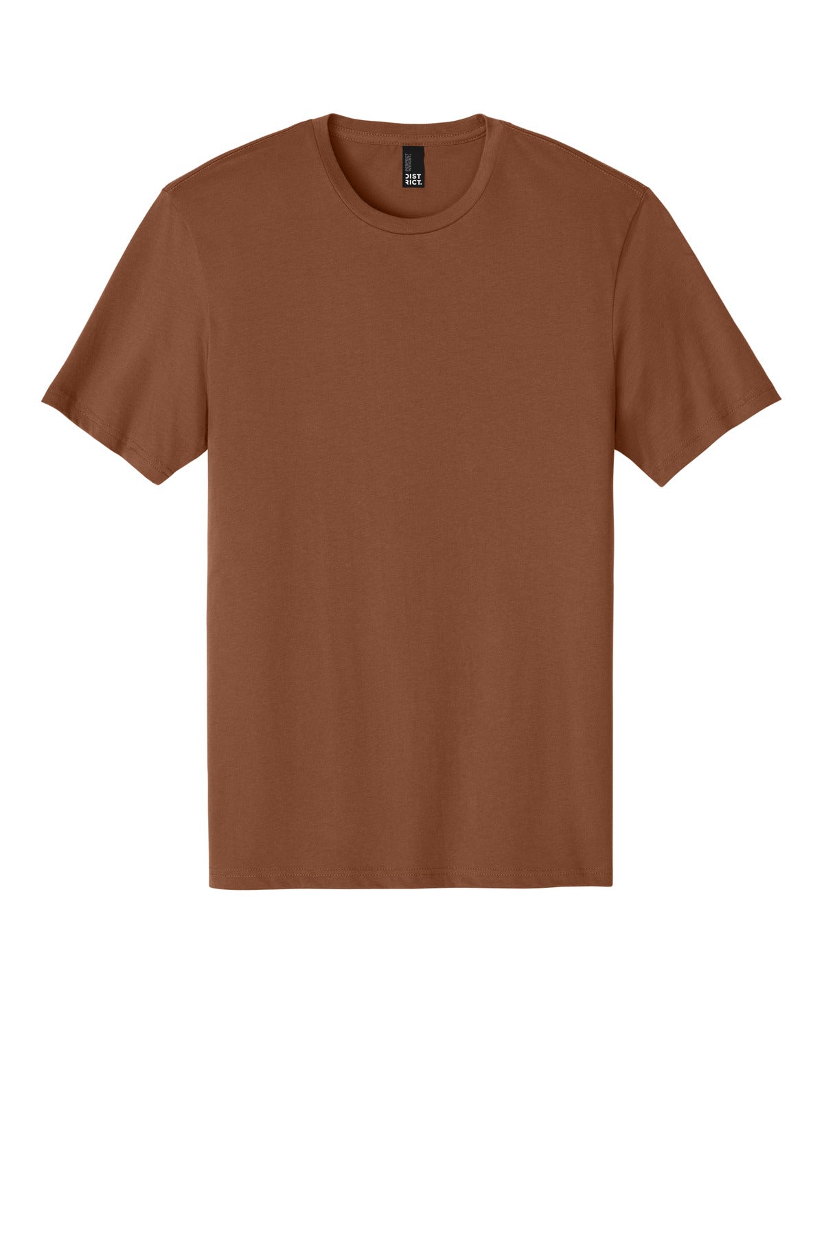Front View of BakedClay District Perfect Weight Tee. DT104