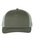 Front View of Beetle/ Quarry Five-Panel Trucker Cap - 112FP