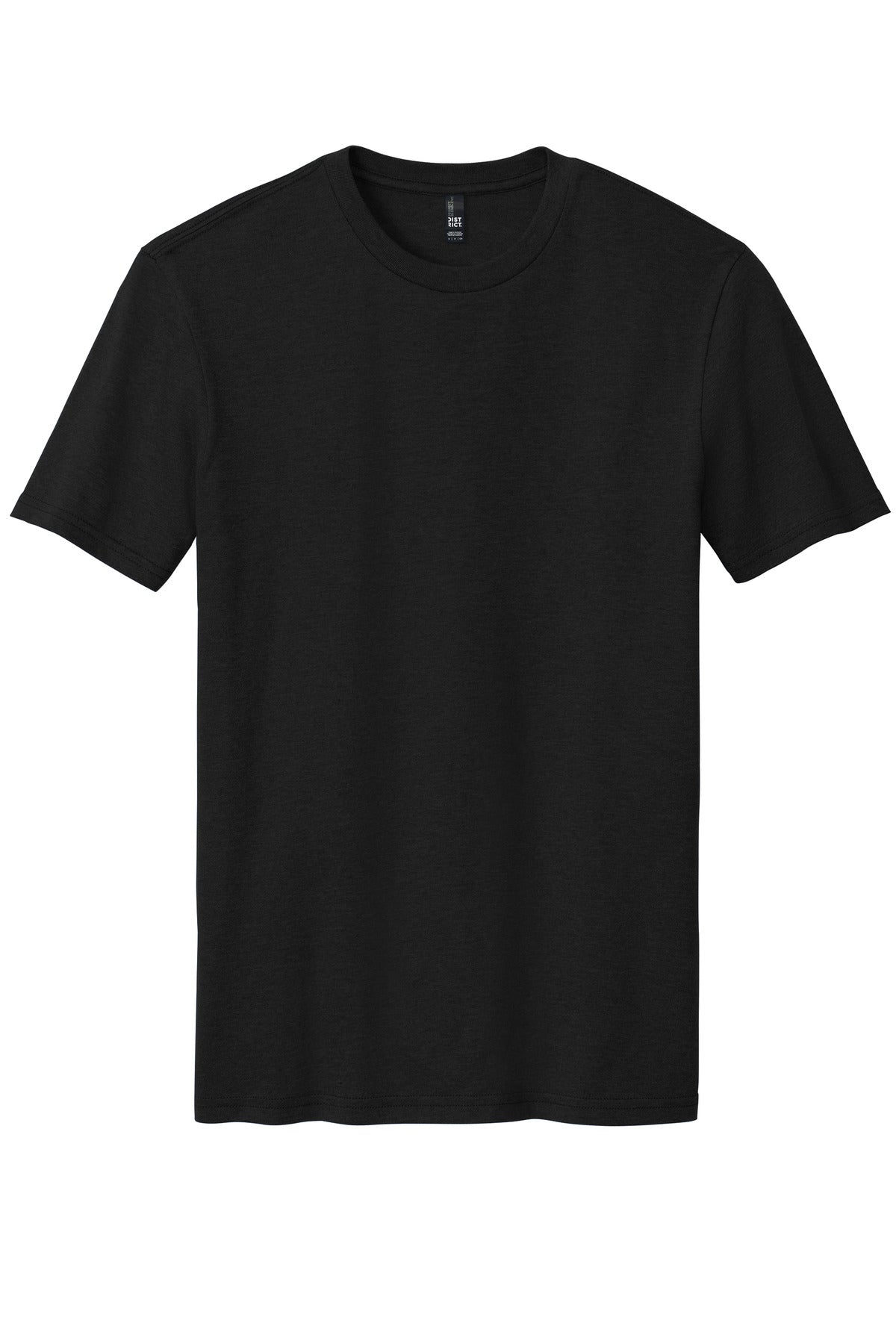 Front View of Black District Perfect Blend CVC Tee. DM108