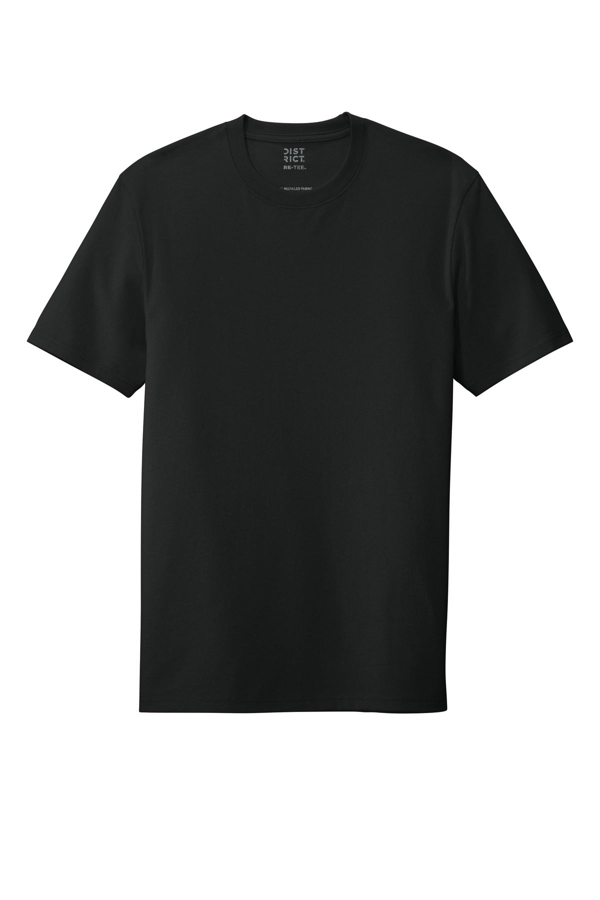 Front View of Black District Re-Tee DT8000
