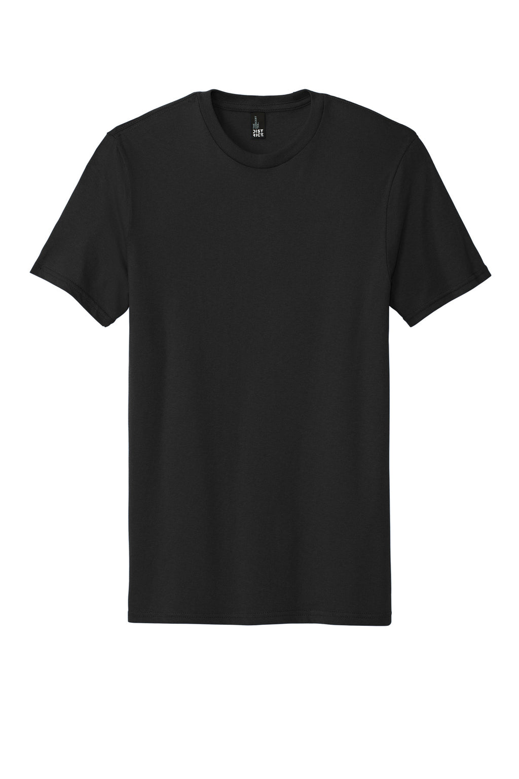 Front View of Black District The Concert Tee DT5000