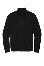 Front View of Black District V.I.T. Fleece 1/4-Zip DT6106