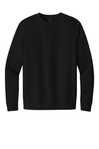 Front View of Black District V.I.T. Fleece Crew DT6104