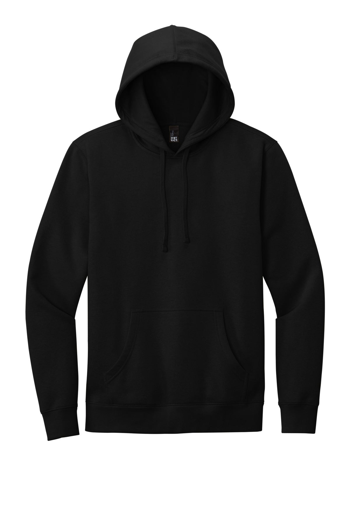 Front View of Black District V.I.T. Fleece Hoodie DT6100