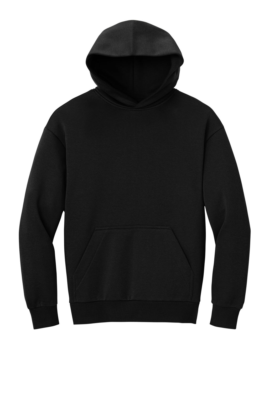 Front View of Black District V.I.T. Heavyweight Fleece Hoodie DT6150
