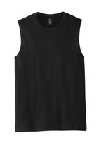 Front View of Black District V.I.T Muscle Tank DT6300
