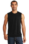Front View of Black District V.I.T Muscle Tank DT6300