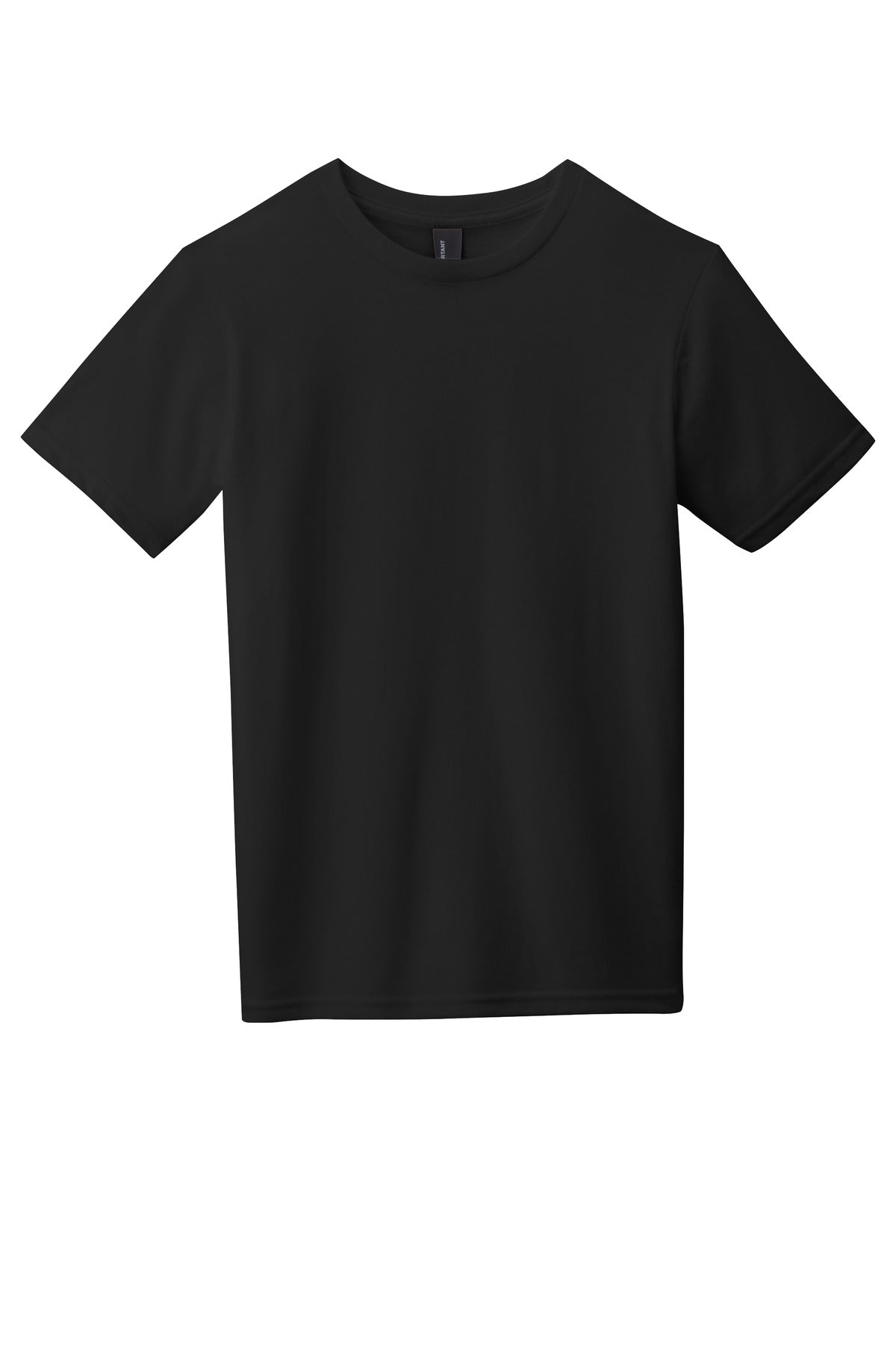 Front View of Black District Youth Very Important Tee . DT6000Y