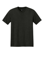 Front View of Black Frost District Perfect Tri Tee. DM130