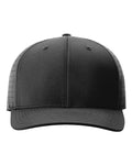 Front View of Black Laser Perf R-Flex Cap - 632