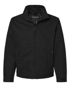 Front View of Black Maverick Boulder Cloth™ Jacket with Blanket Lining - 5028