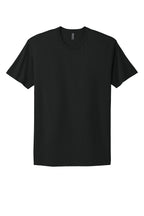 Front View of Black Next Level Apparel Adult Cotton Tee. NL3600