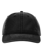 Front View of Black Odell Cap - 324RE