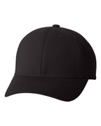 Front View of Black Pro-Formance® Cap - 6580