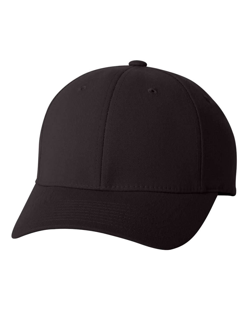 Front View of Black Pro-Formance® Cap - 6580