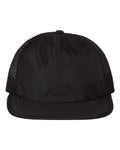 Front View of Black Rogue Wide Set Mesh Cap - 935