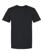 Front View of Black Softstyle® T-Shirt - 64000