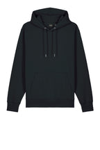 Front View of Black Stanley/Stella Unisex Cruiser 2.0 Hooded Sweatshirt SXU003