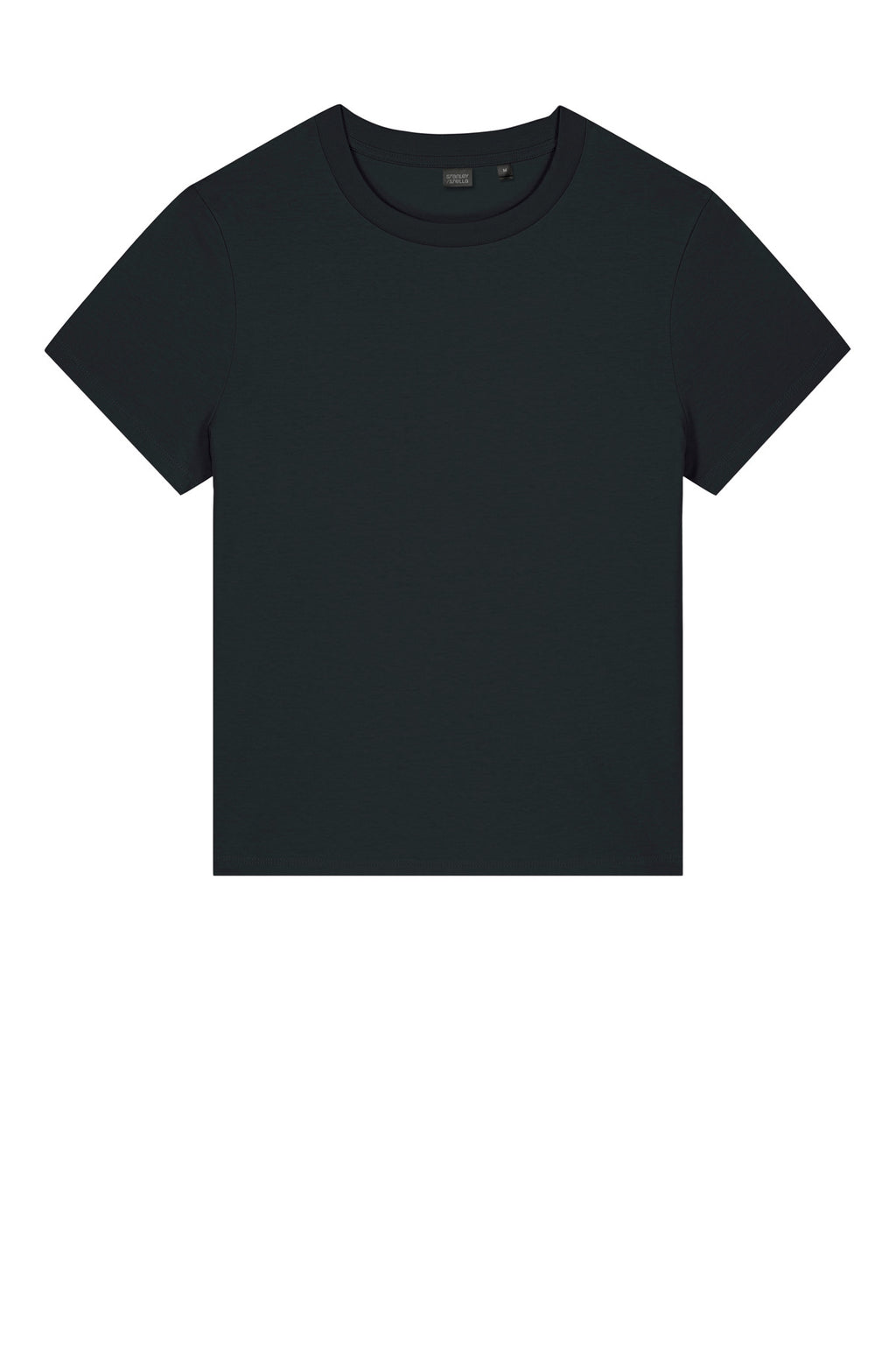 Front View of Black Stanley/Stella Women's Stella Muser Tee SXW002