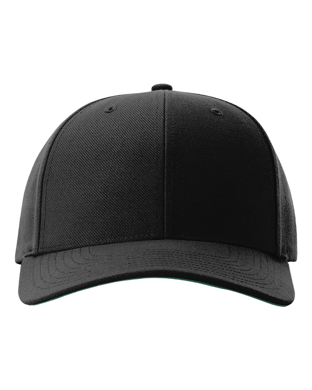 Front View of Black Surge Snapback Cap - 512