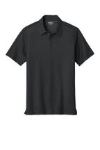 Front View of Blacktop OGIO Onyx Polo. OG126