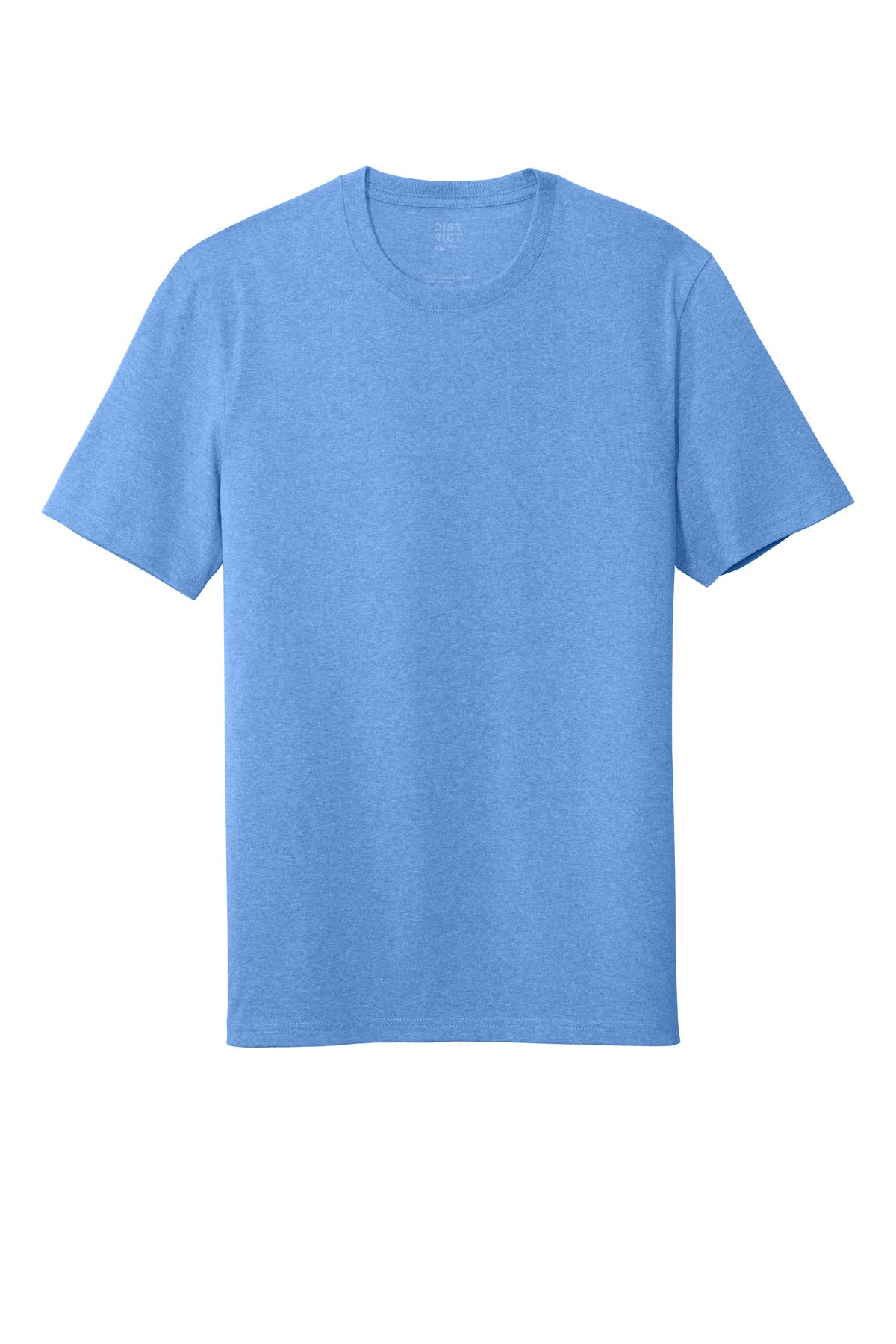 Front View of Blue Heather District Re-Tee DT8000