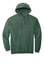 Front View of Blue Spruce COMFORT COLORS Ring Spun Hooded Sweatshirt. 1567