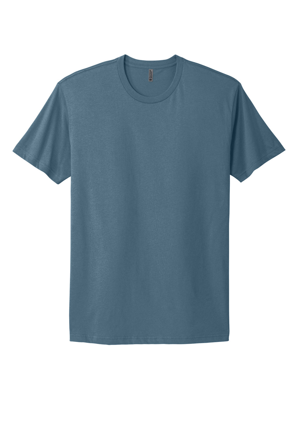 Front View of BlueJean Next Level Apparel Adult Cotton Tee. NL3600