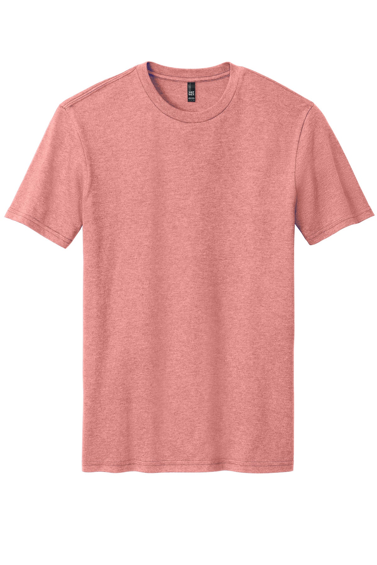 Front View of BlustFrost District Perfect Blend CVC Tee. DM108