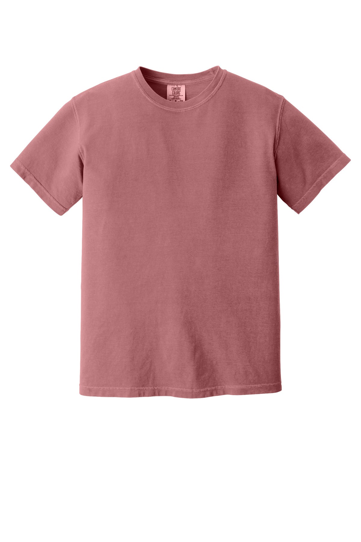 Front View of Brick COMFORT COLORS Heavyweight Ring Spun Tee. 1717
