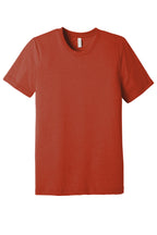 Front View of Brick TB BELLA+CANVAS Unisex Triblend Short Sleeve Tee. BC3413