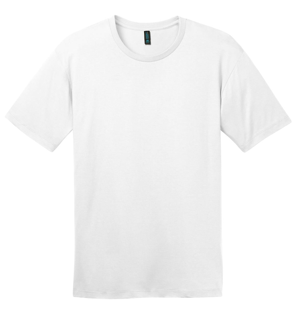 Front View of Bright White District Perfect Weight Tee. DT104