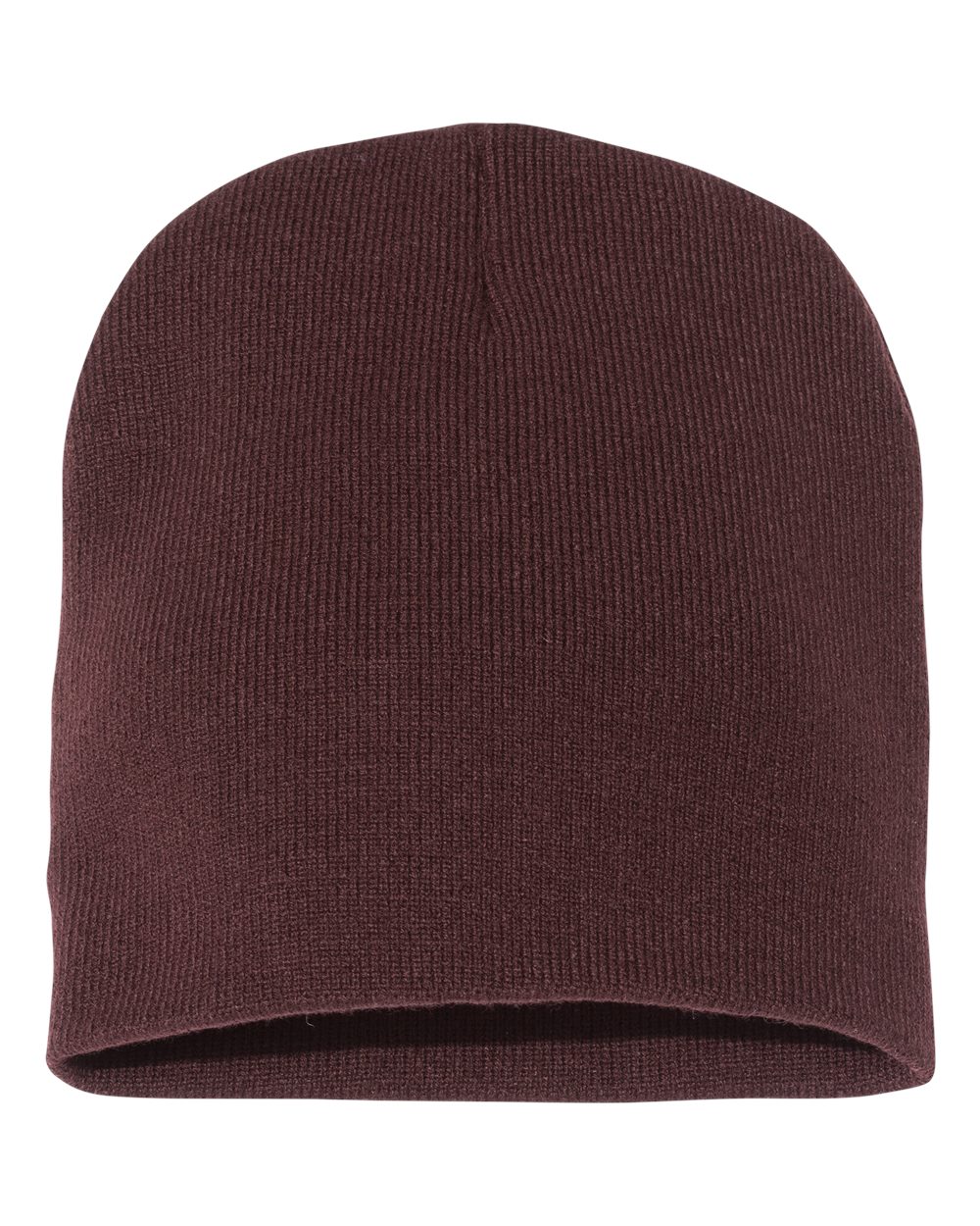 Front View of Brown 8 1/2" Beanie - 1500KC