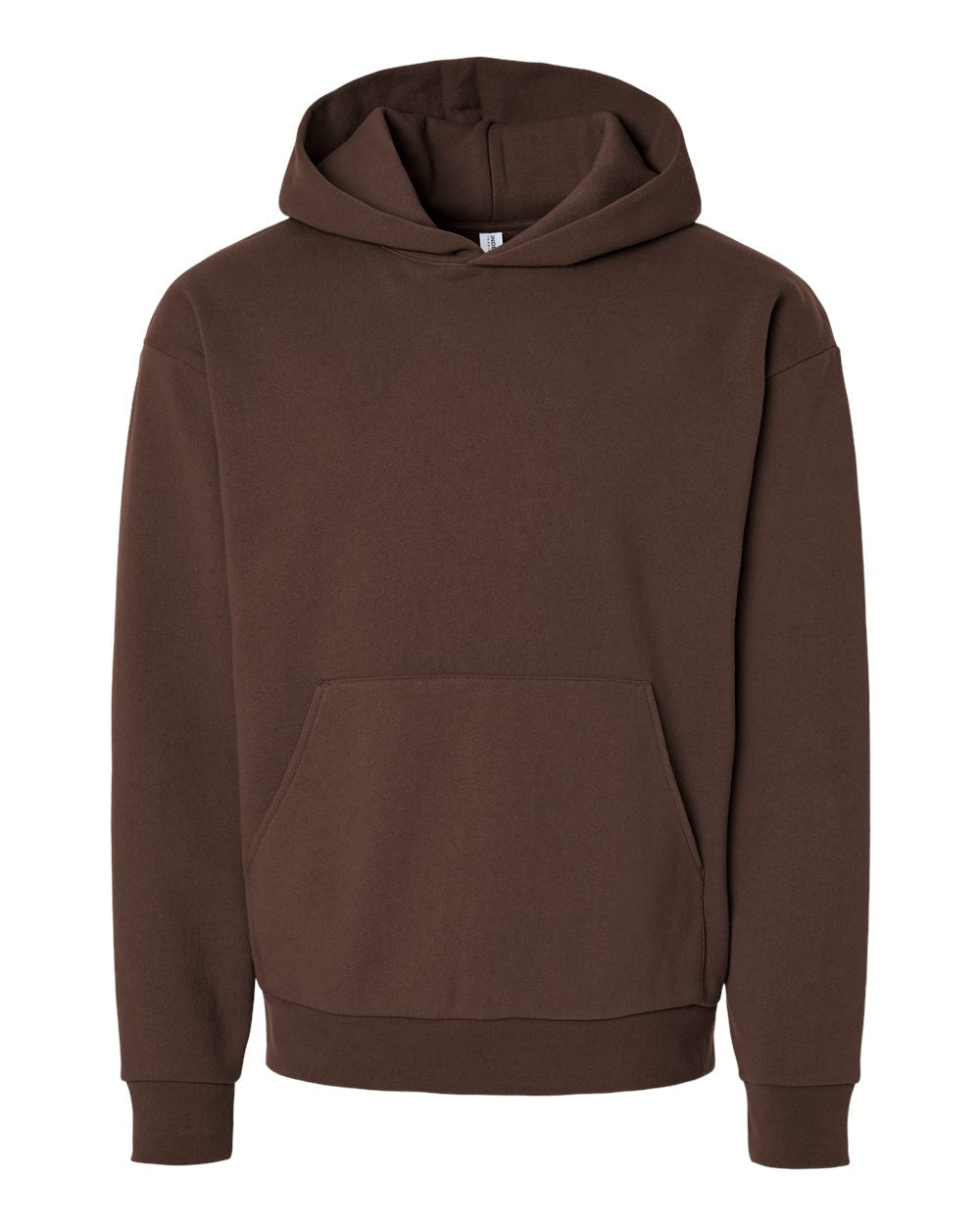 Front View of Brown Mainstreet Hooded Sweatshirt - IND420XD