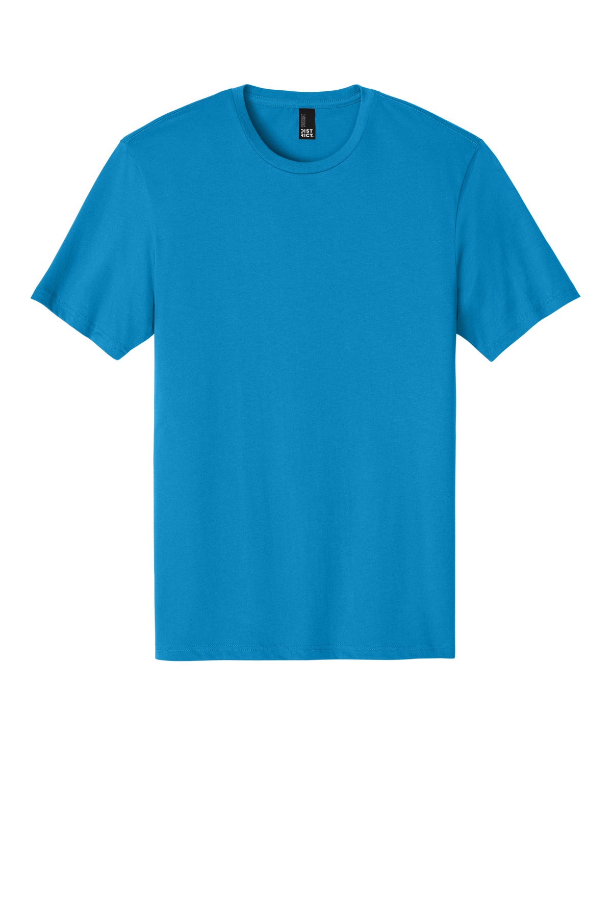 Front View of Brt Turquoise District Perfect Weight Tee. DT104