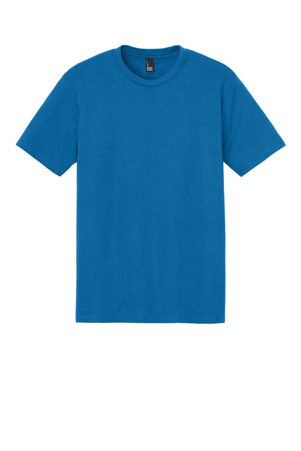 Front View of BrtBlue District Perfect Tri Tee. DM130