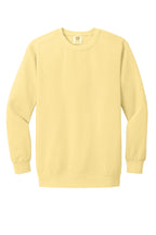 Front View of Butter COMFORT COLORS Ring Spun Crewneck Sweatshirt. 1566