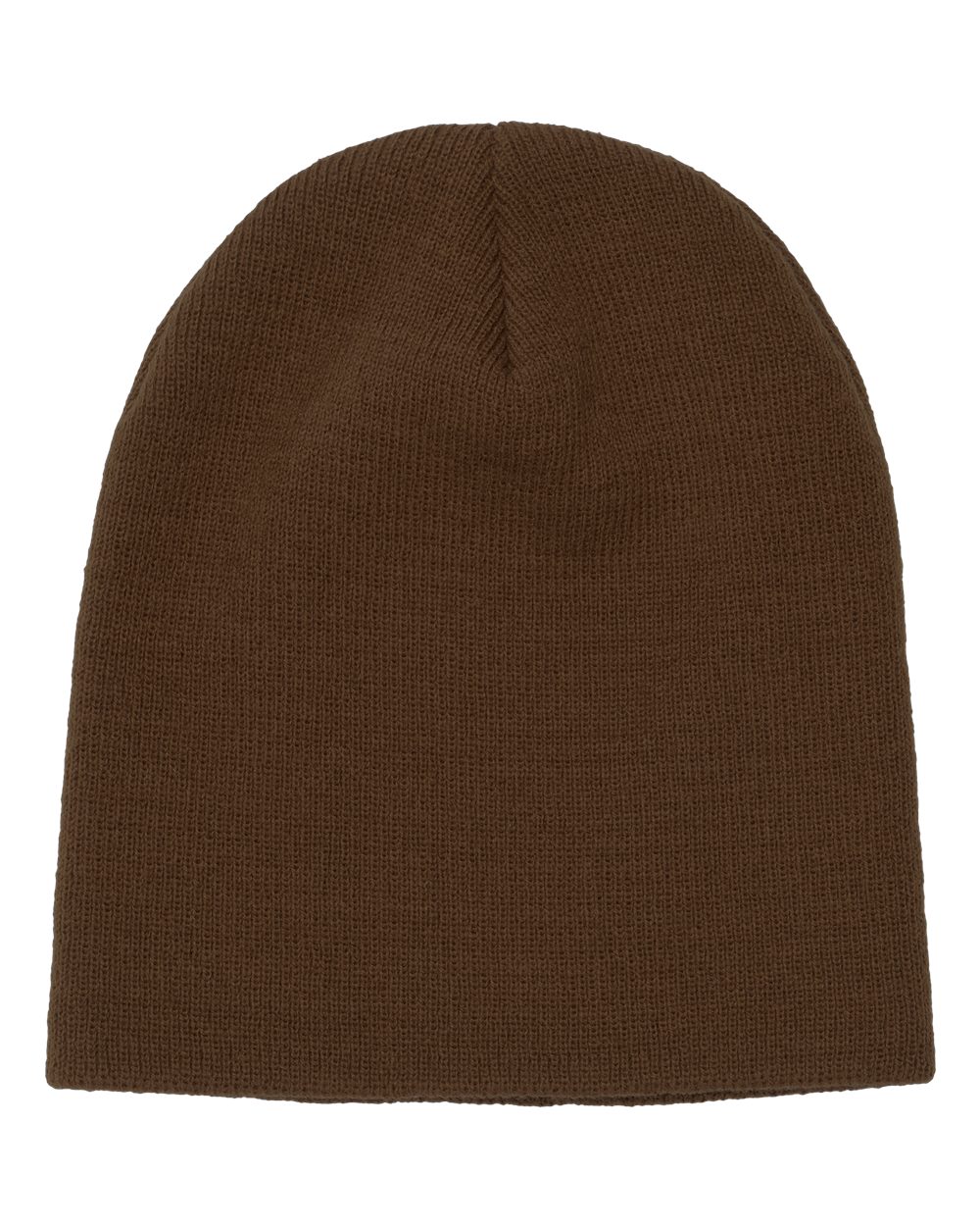 Front View of Caramel 8 1/2" Beanie - 1500KC