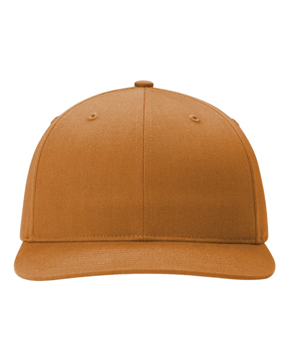 Front View of Caramel Twill Back Trucker Cap - 312