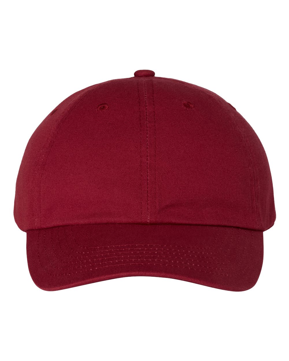Front View of Cardinal Bio-Washed Classic Dad Hat - VC300A