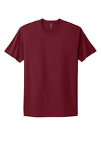 Front View of Cardinal Next Level Apparel Adult Cotton Tee. NL3600